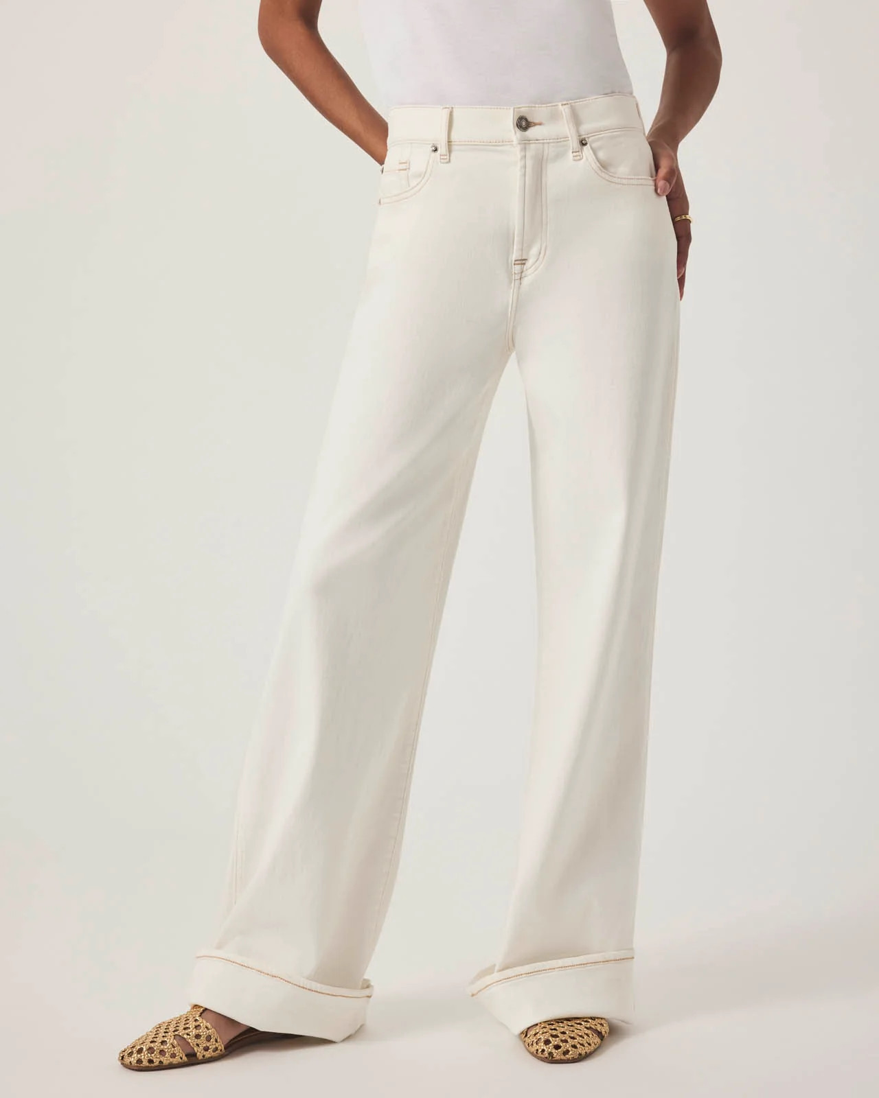 Splendid - Slim Palazzo Jean - Dove | Splendid