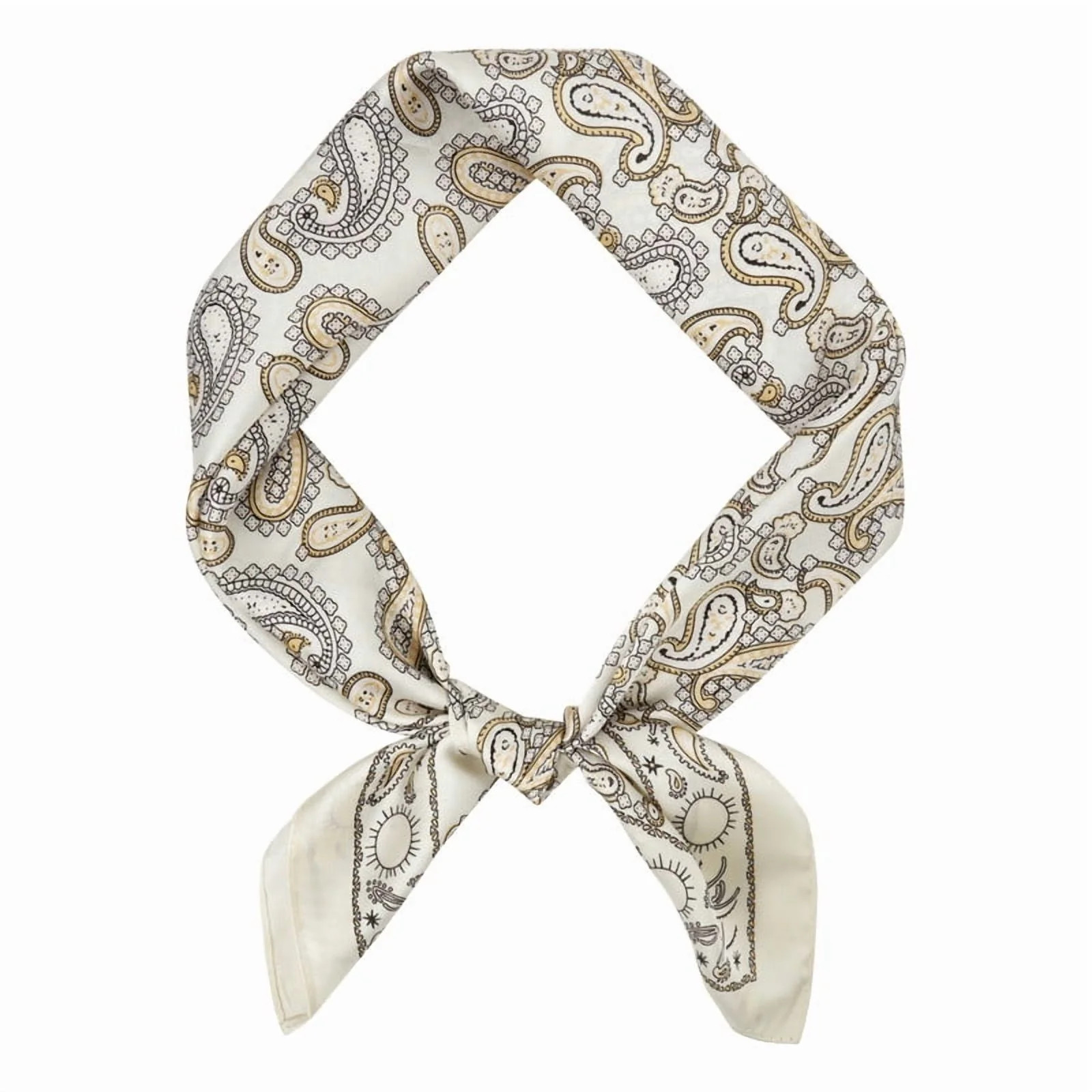 Wowstyle Vintage Silk Feel Square Scarf for Men Satin Bandana Tiny Pattern Print Neckerchief Geom... | Walmart (US)