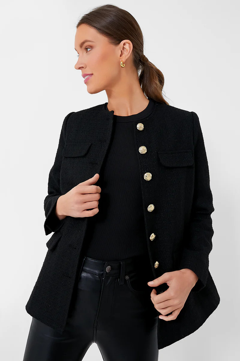 Black Tweed Jennings Jacket | Tuckernuck (US)