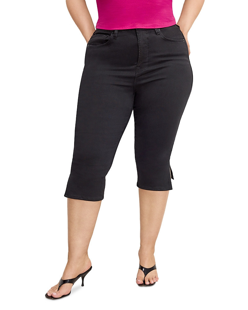 Good American Capri Jeans in Black | Bloomingdale's (US)