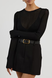 ROWAN BLACK SKORT | DISSH