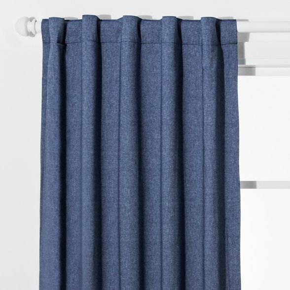 Chambray Blackout Curtain Panel - Pillowfort™ | Target