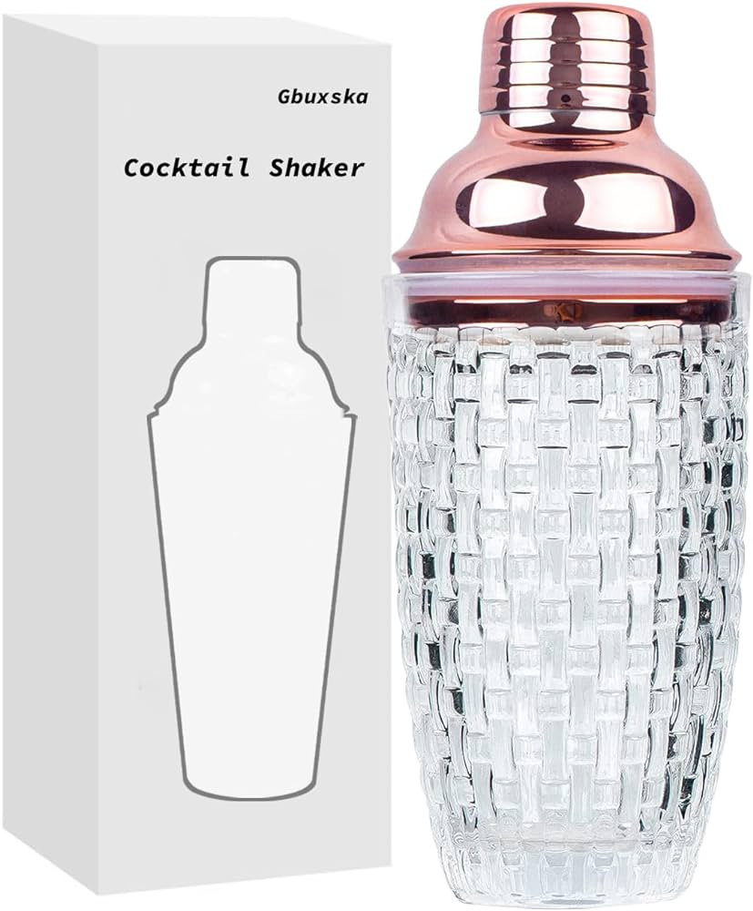 Gbuxska Glass Cocktail Shaker Set - Glass Shaker for Cocktails, Drink Shakers Cocktail and Cockta... | Amazon (US)