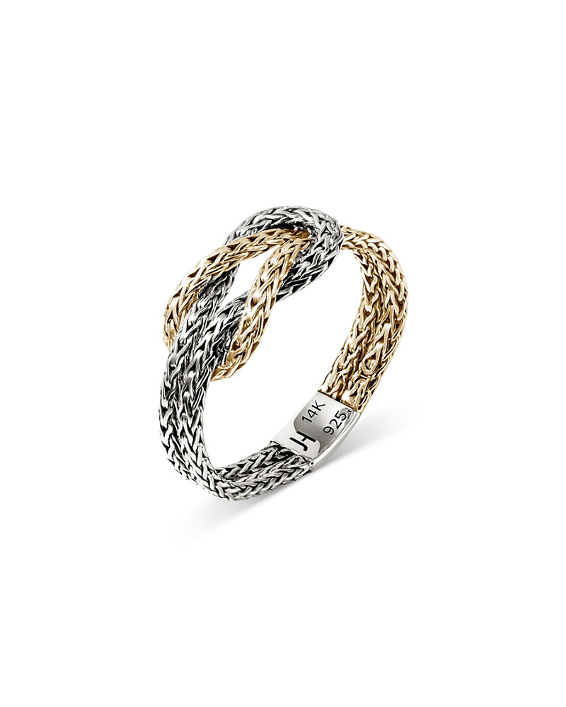 John Hardy 14K Yellow Gold & Sterling Silver Love Knot Ring | Bloomingdale's (US)