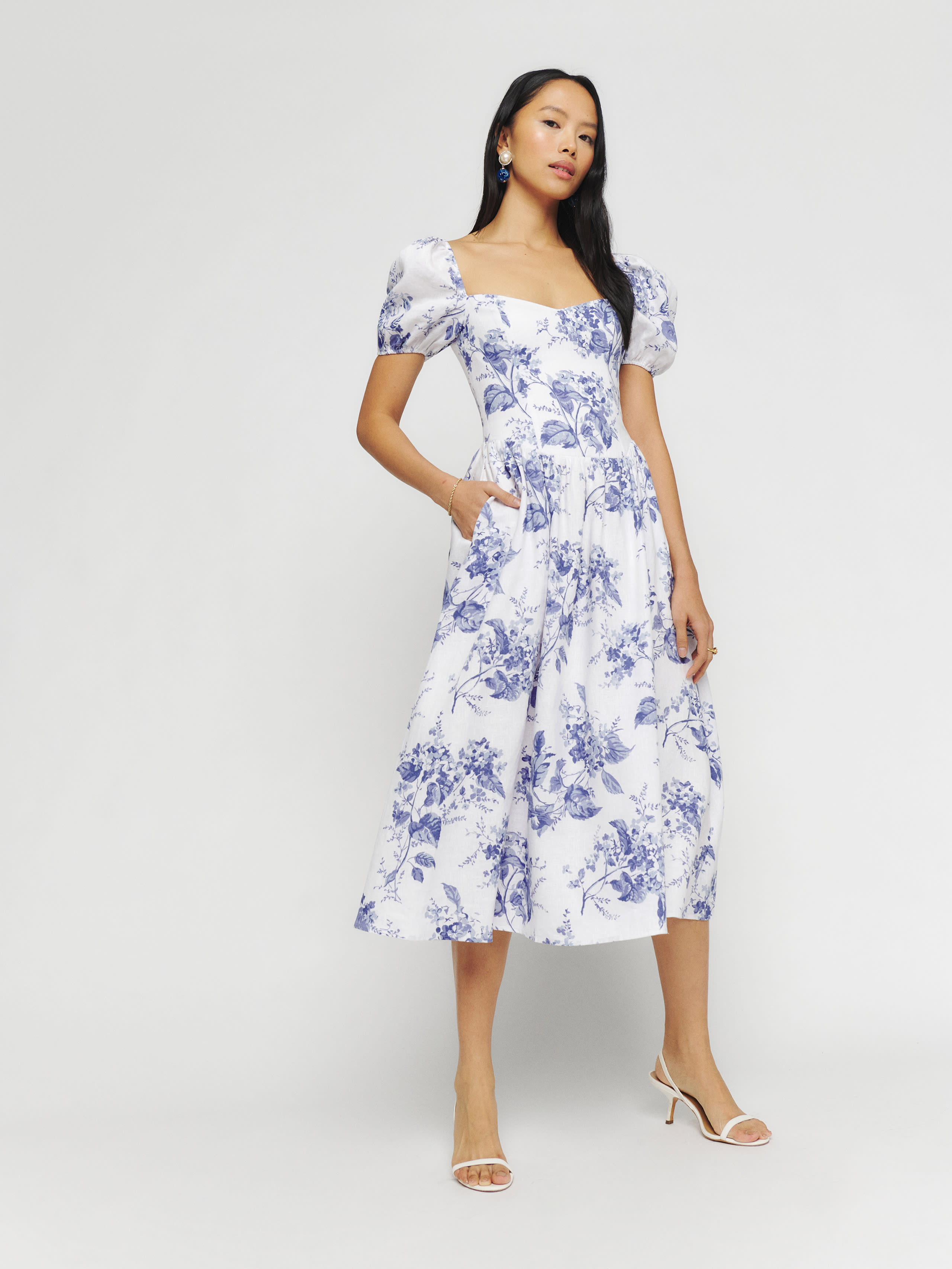 Davila Linen Dress | Reformation (Global)