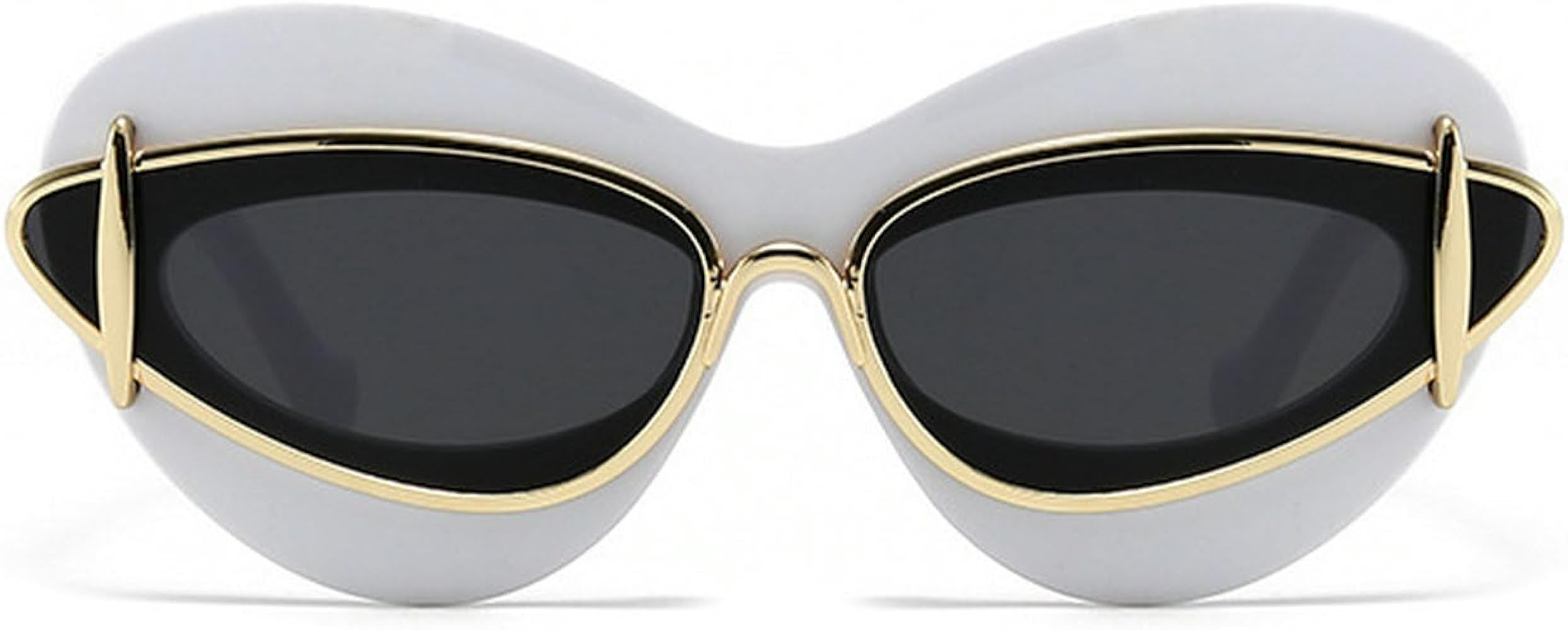 laureles Fashion Lips Cat Eye Sunglasses for Women Vintage Y2K Sun Glasses Ladies Gradient Black ... | Amazon (US)