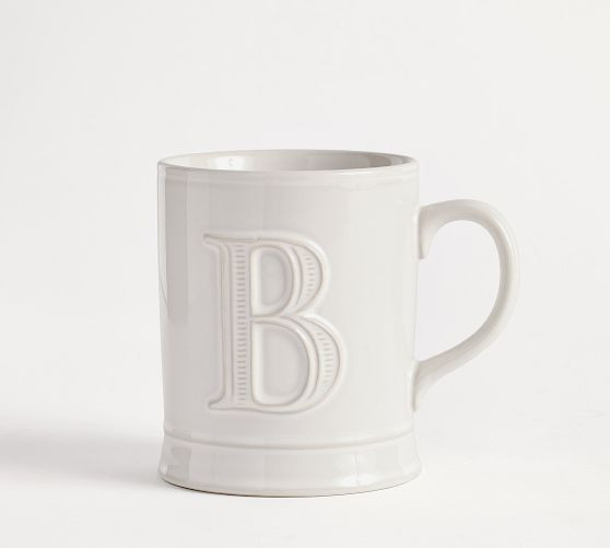 Embossed Alphabet Mug | Pottery Barn (US)