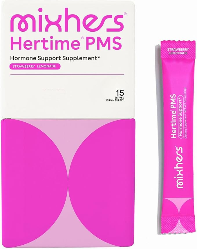 Hertime PMS | Strawberry Lemonade Flavor | 15 Stick Packets | Hormone & Menstrual Support Supplem... | Amazon (US)