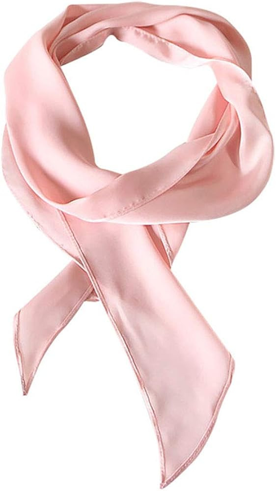 GERINLY Solid Color Long Neckerchief Pure Skinny Scarf Necktie for 50's Costume Party Wedding Cos... | Amazon (US)