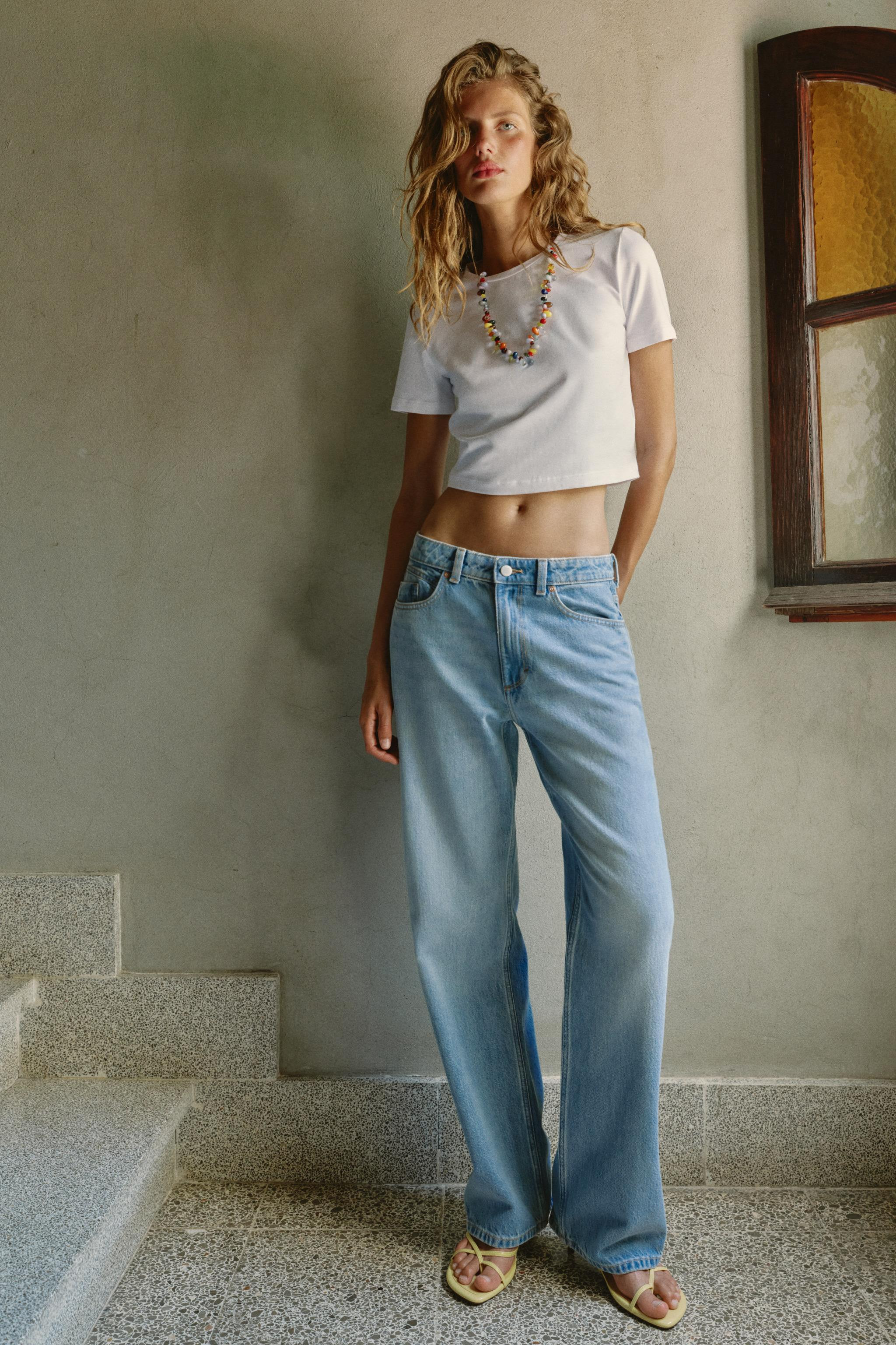 Z1975 HI-RISE STRAIGHT LONG LENGTH JEANS | Zara US