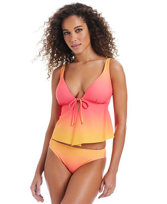 Bar III Day Club Ombré Tunnel Fly Away Tankini Top & Side-Tab Hipster Bikini Bottoms, Exclusivel... | Macy's