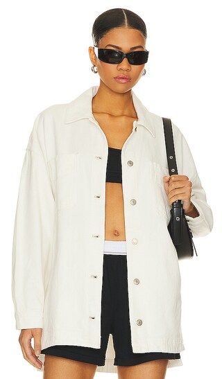 x We The Free Madison City Twill Jacket In Optic White | Revolve Clothing (Global)
