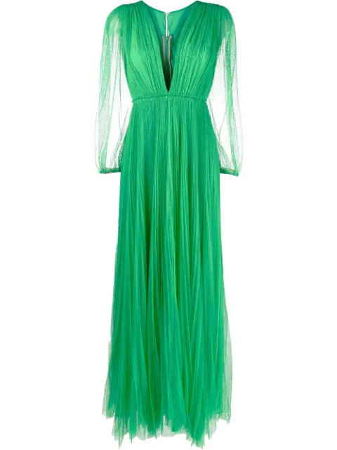 Janelle V-neck gown | Farfetch (US)
