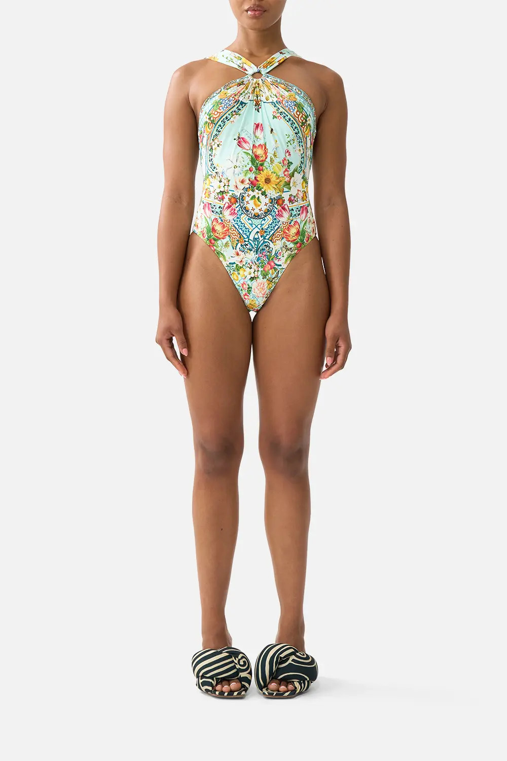 Diamond Neck Thick Strap One Piece W Rings (Women) | Nordstrom | Nordstrom