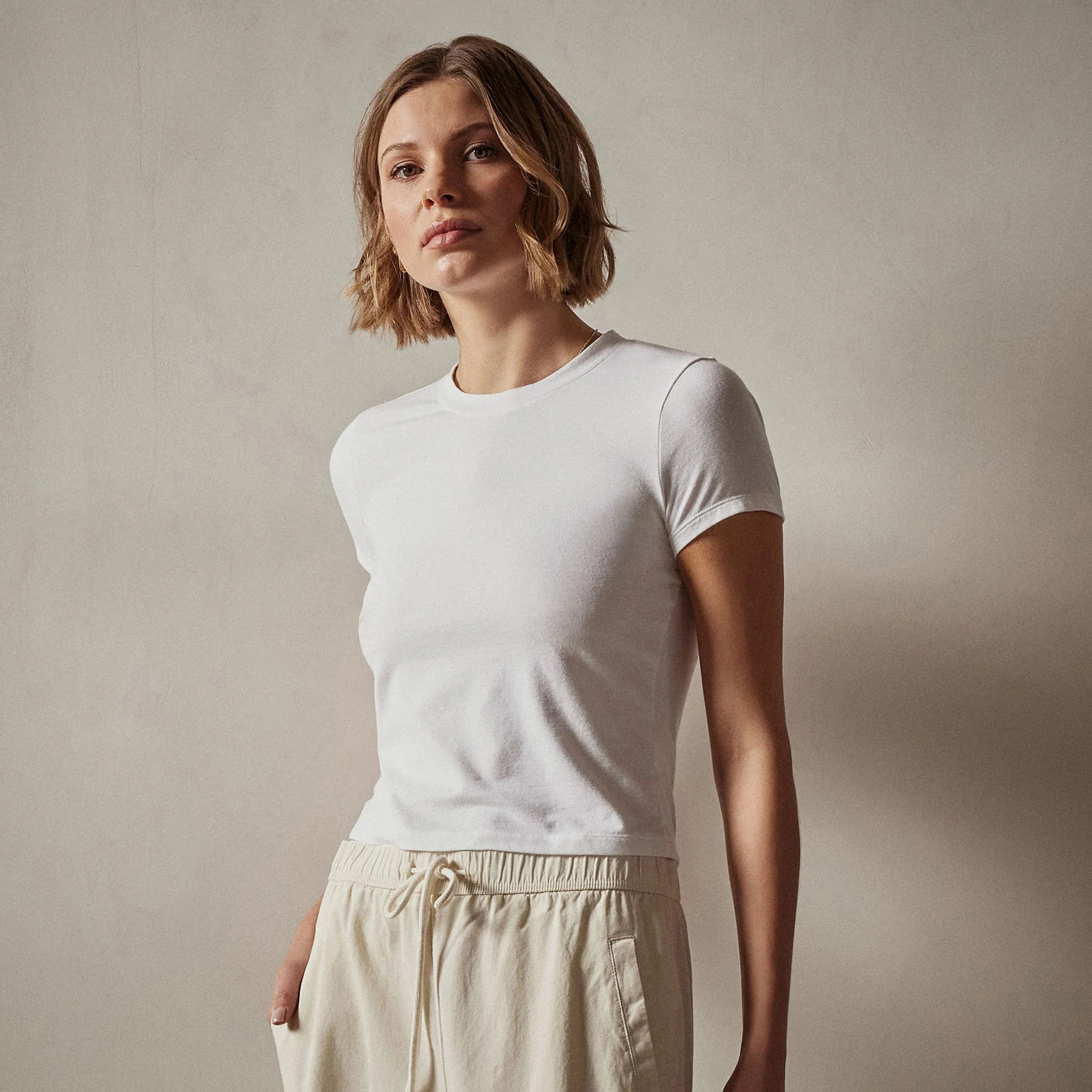 Short Sleeve Cropped Tee | James Perse (US)