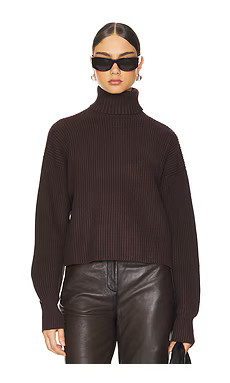 Good American Heavy Cozy Turtleneck in Bark003 from Revolve.com | Revolve Clothing (Global)