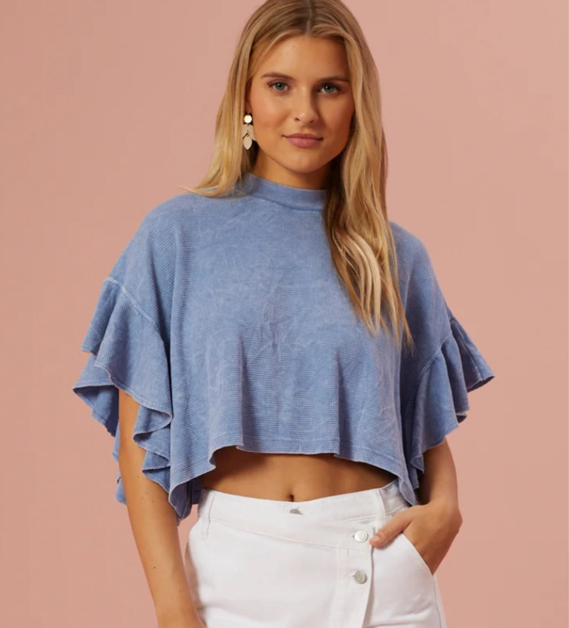 Nessa Flutter Sleeve Top

#LTKfindsunder100