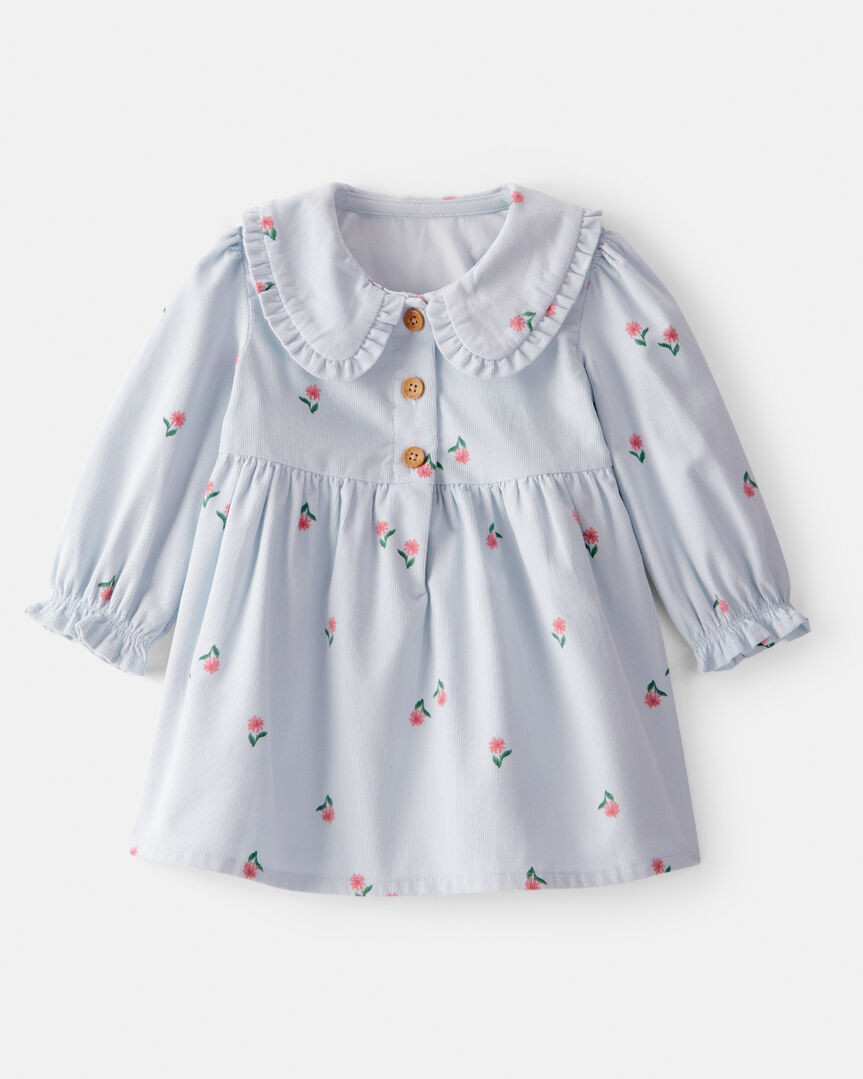 Baby Girl Corduroy Dress - Grey - OshKosh B'gosh | Carter's | Carter's Inc