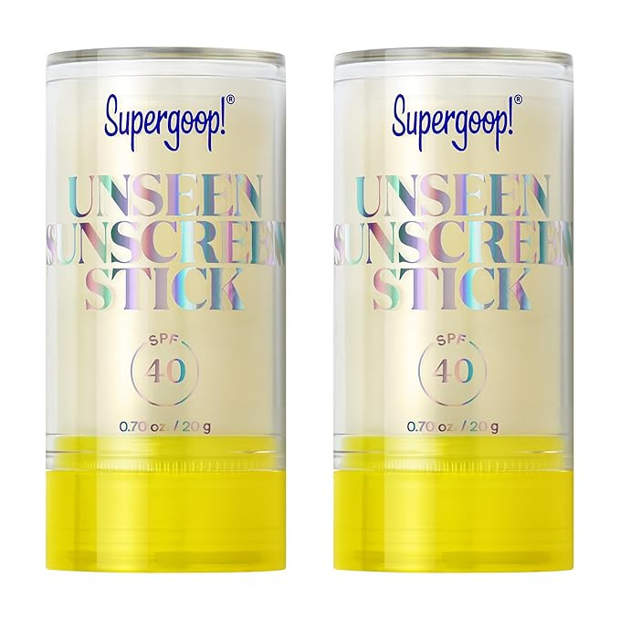 Supergoop! Unseen Sunscreen Stick SPF 40 Invisible Sun Protection - Broad Spectrum Face Sunscreen... | Amazon (US)