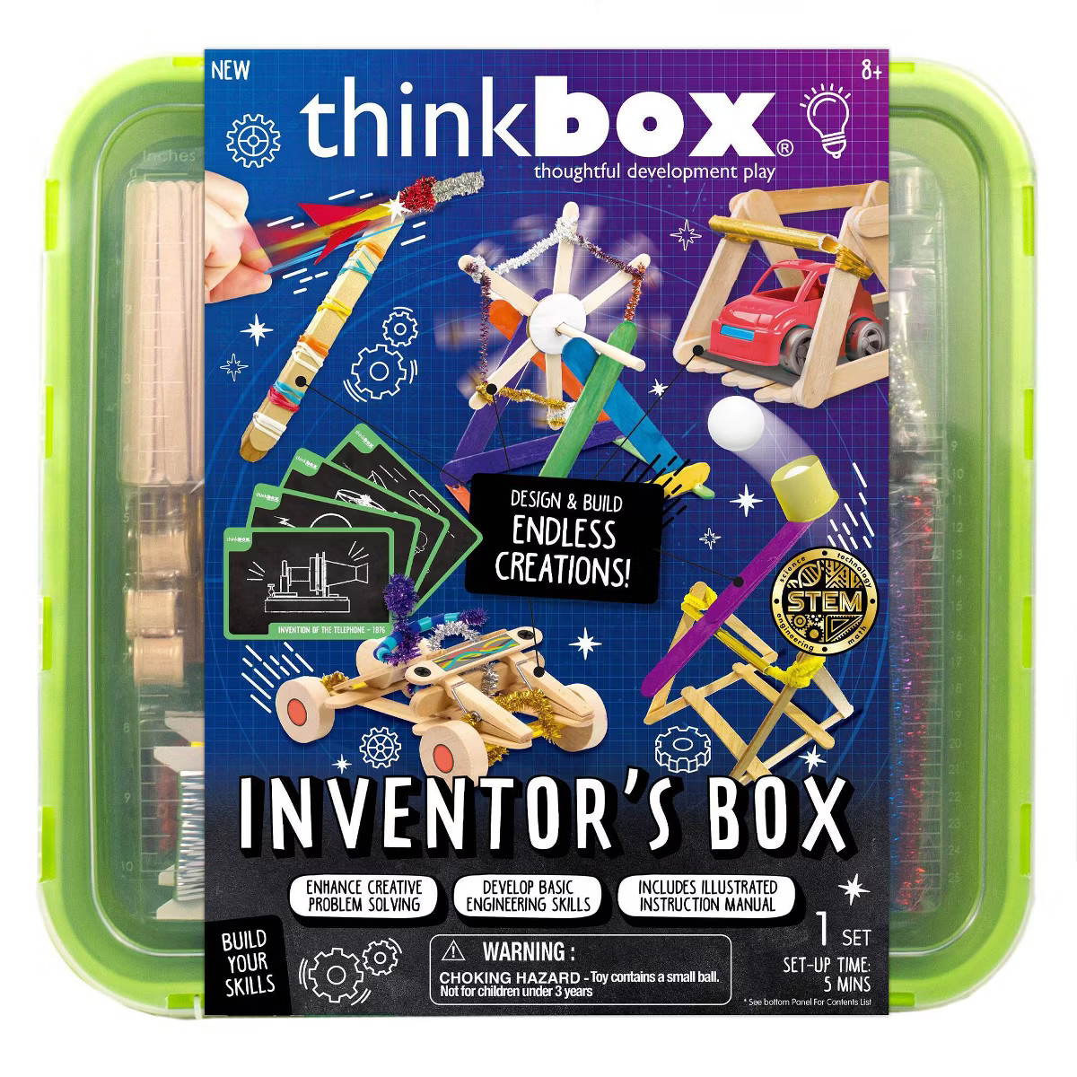 Think Box Inventor's Box: Science Kit for Kids, Toys for 8 Years Old, Includes Storage Case & Wir... | Target