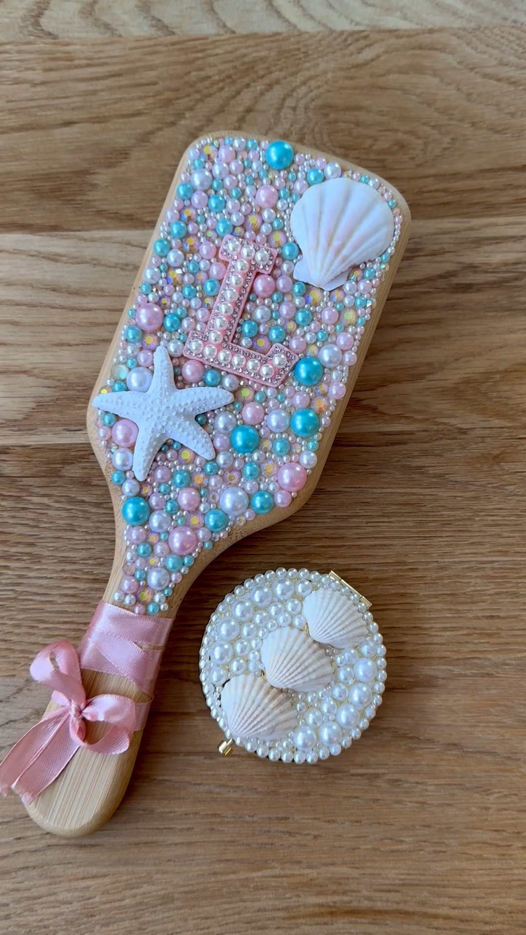 Lillie did a fun mermaid hair brush and all of us made little seashell compact mirrors...

#LTKBeauty #LTKSaleAlert #LTKValentine