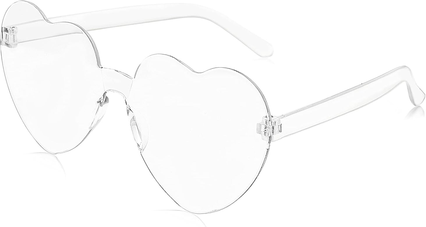 MAXJULI Heart Sunglasses for Women Baby Girl,Hot Party Neon Shades UV Protection 8069 | Amazon (US)
