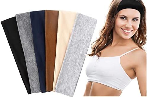 Amazon.com : TERSE Headbands for Women Short Hair Non Slip Elastic Sweat Hairbands Soft Fabric Ha... | Amazon (US)