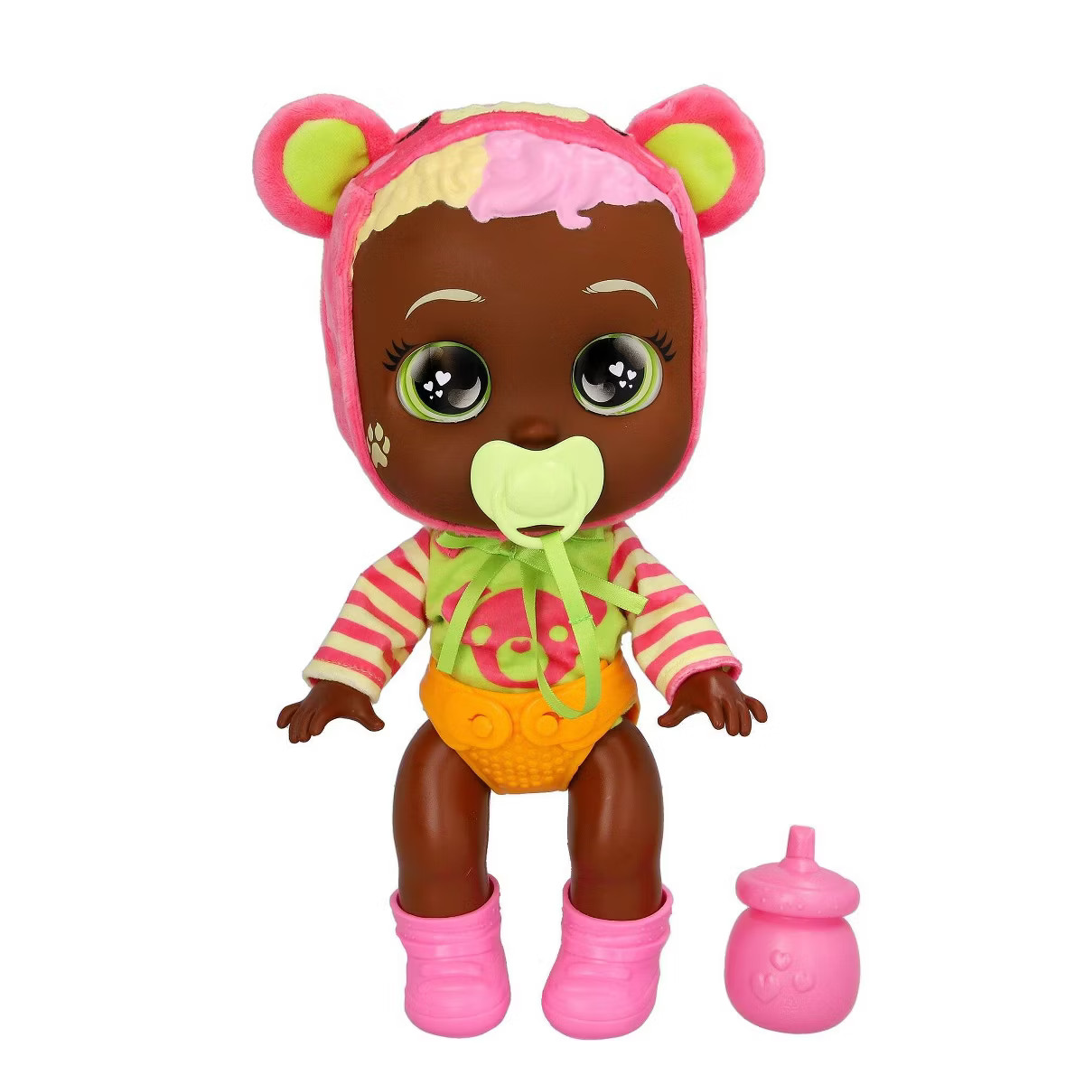 Cry Babies Day Care Charlie 12" Baby Doll w/ Light Up Eyes and Bear Themed Outfit | Target