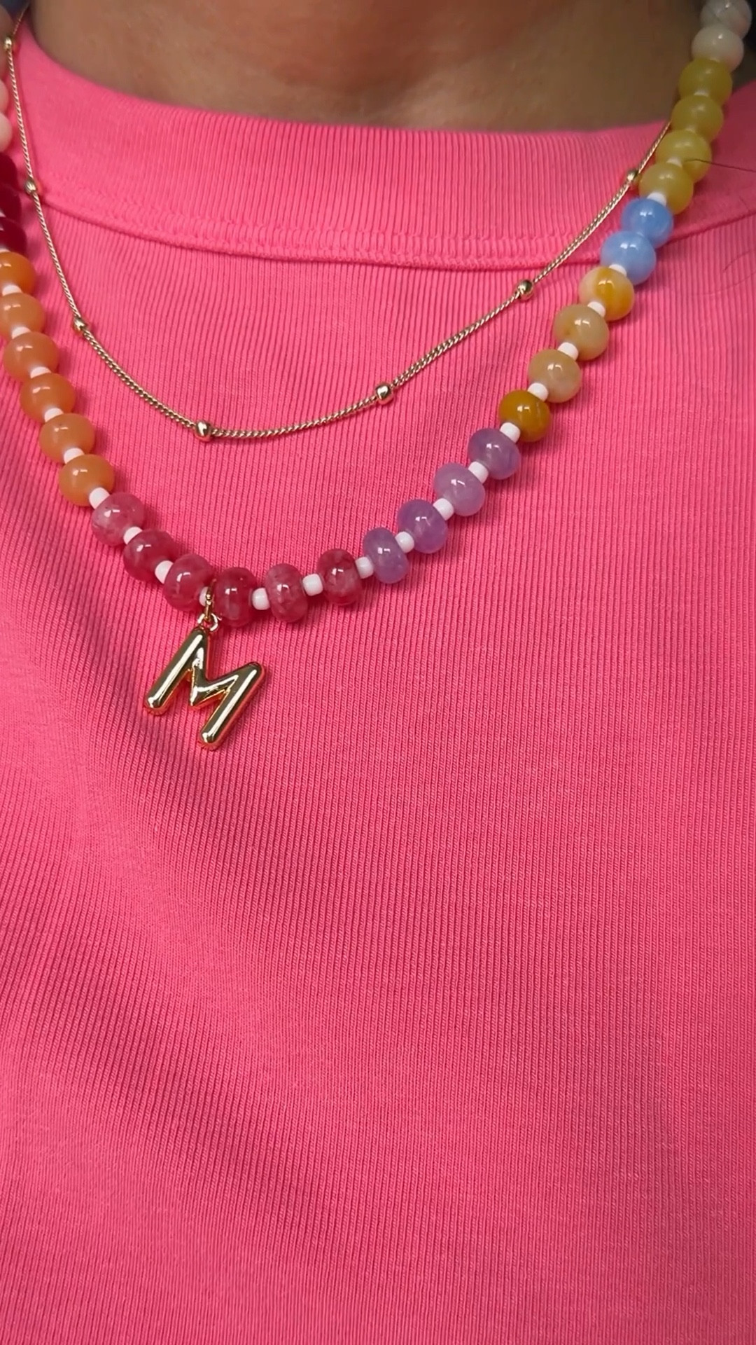 The prettiest little $10 rainbow beaded initial necklace 🌈 

#LTKPetite #LTKSeasonal #LTKootd