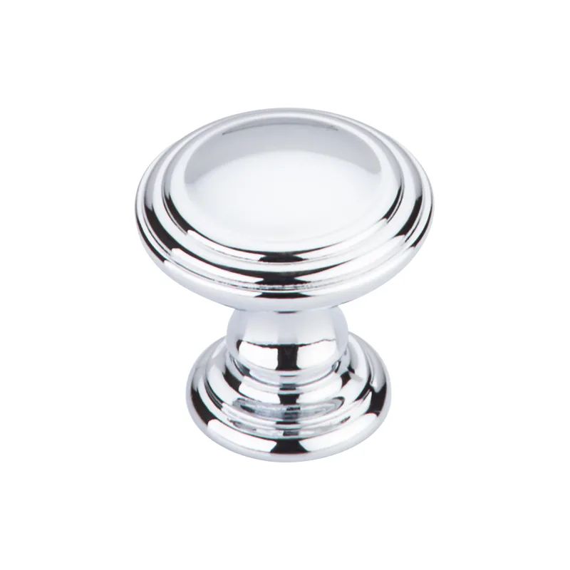 Top Knobs TK320 Reeded 1-1/4 Inch Mushroom Cabinet Knob from the Chareau Collect Polished Chrome Cab | Build.com, Inc.