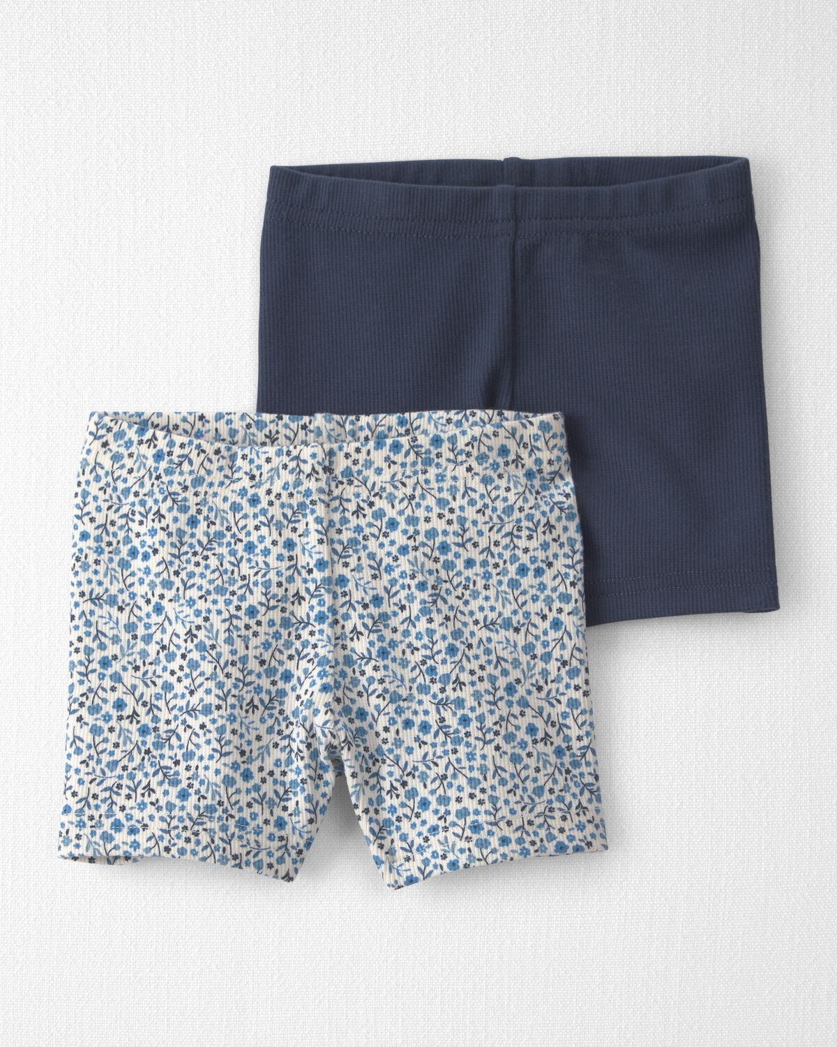Baby Girl 2-Pack Organic Cotton Ribbed Pedal Shorts | Carter's Inc