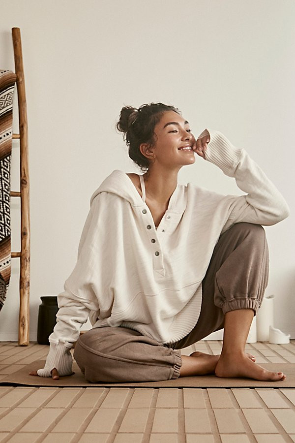 Solid Honey Dove Pullover by FP Movement at Free People, Brushed Sail, M | Free People (Global - UK&FR Excluded)