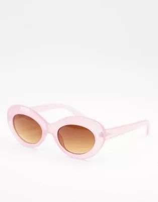 AJ Morgan chunky frame sunglasses in pink | ASOS (Global)