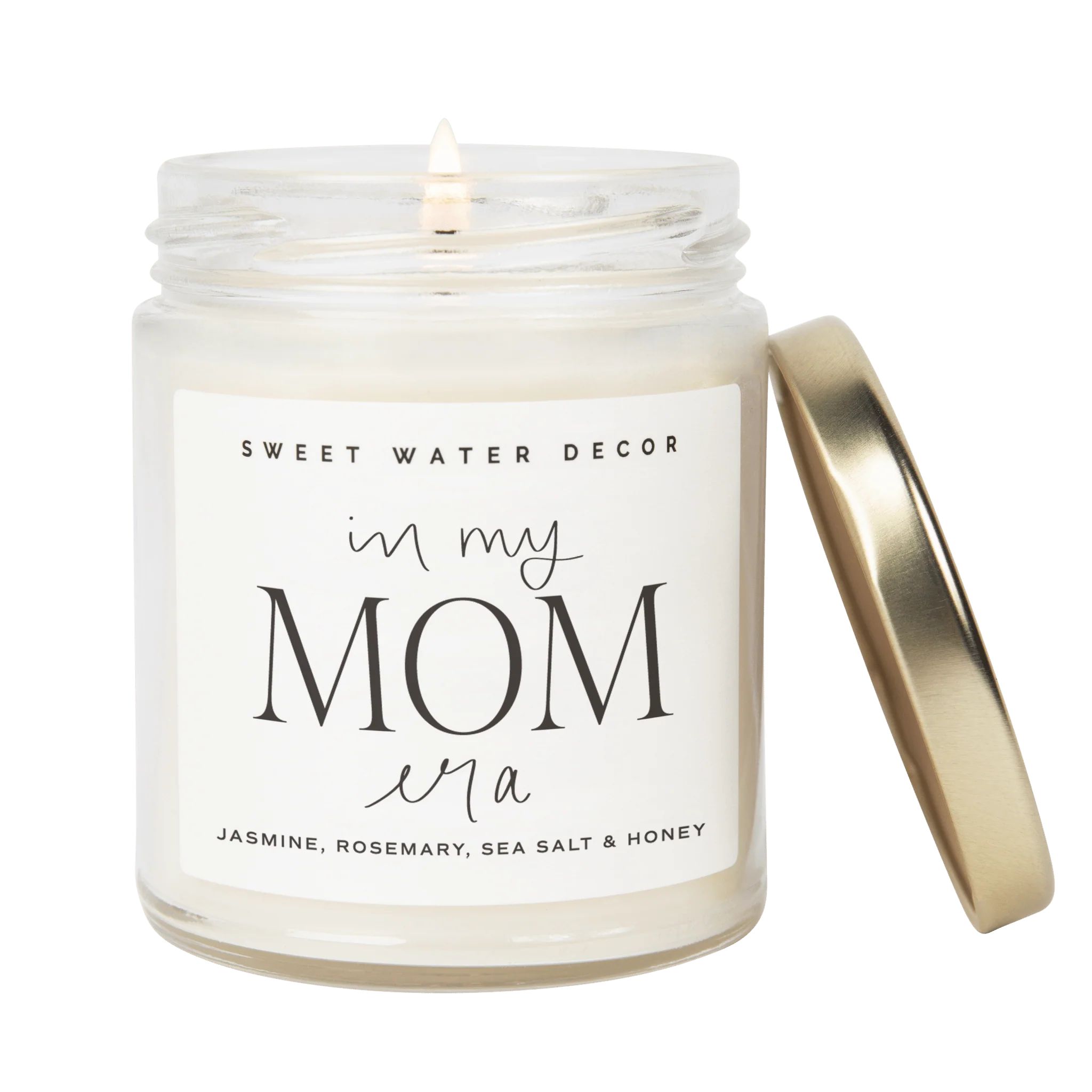 In My Mom Era Soy Candle - Clear Jar - 9 oz (Wildflowers and Salt) | Sweet Water Decor, LLC