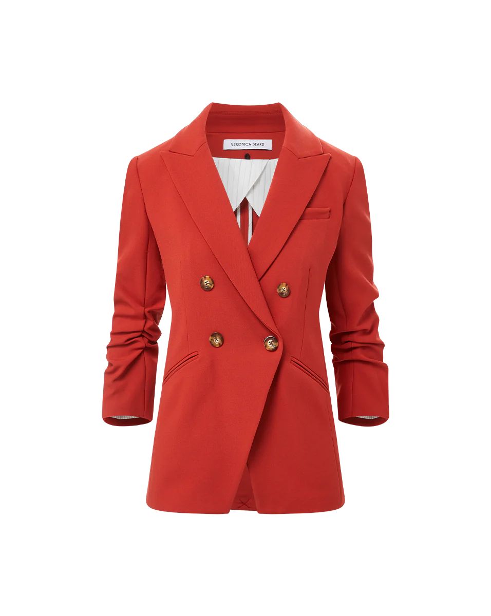 Hirsh Dickey Jacket in Brick Red | Veronica Beard | Veronica Beard