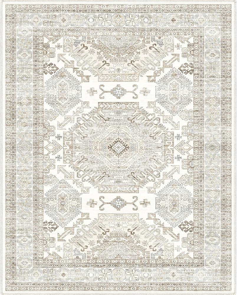 Area Rugs 8x10 for Living Room,Washable Boho 8x10 Area Rugs for Bedroom,Non Slip Carpet for Kitch... | Amazon (US)