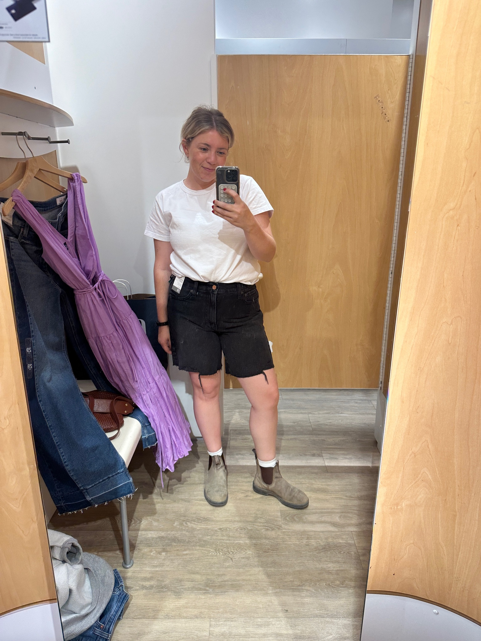 90’s denim cutoffs Jean shorts - size up for a looser fit 