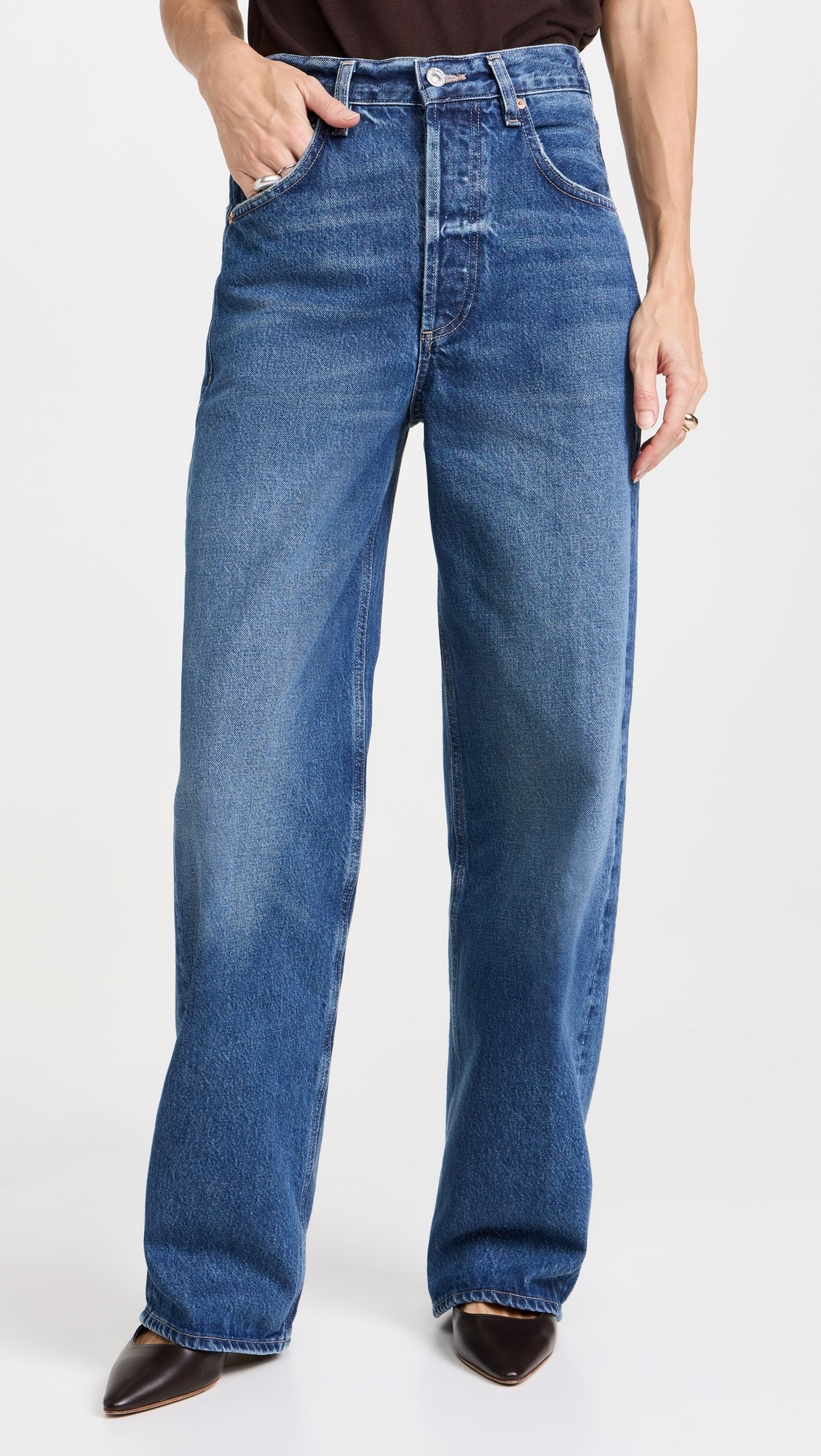 Petite Ayla Baggy Jeans | Shopbop