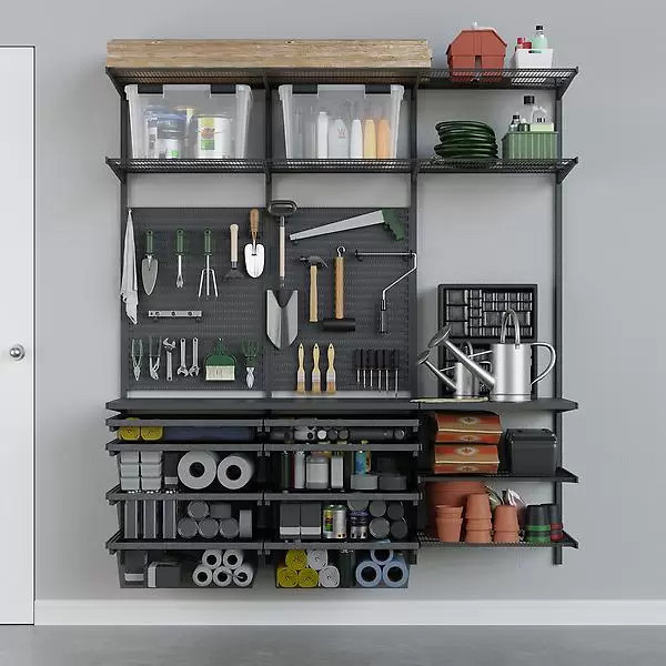Garage+ Garage Solution with Mesh Hanging Drawers | The Container Store