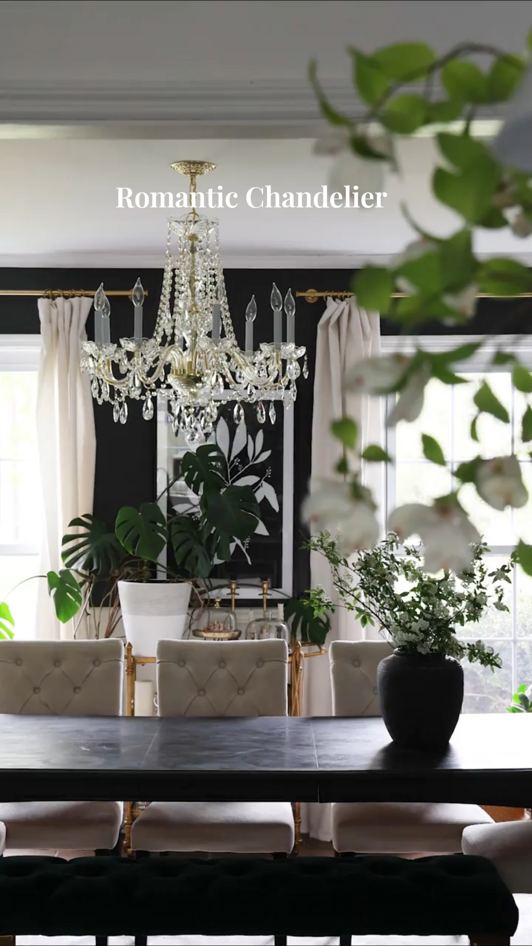 Classic crystal chandelier | A beautiful contemporary take on traditional chandelier style

#LTKHome