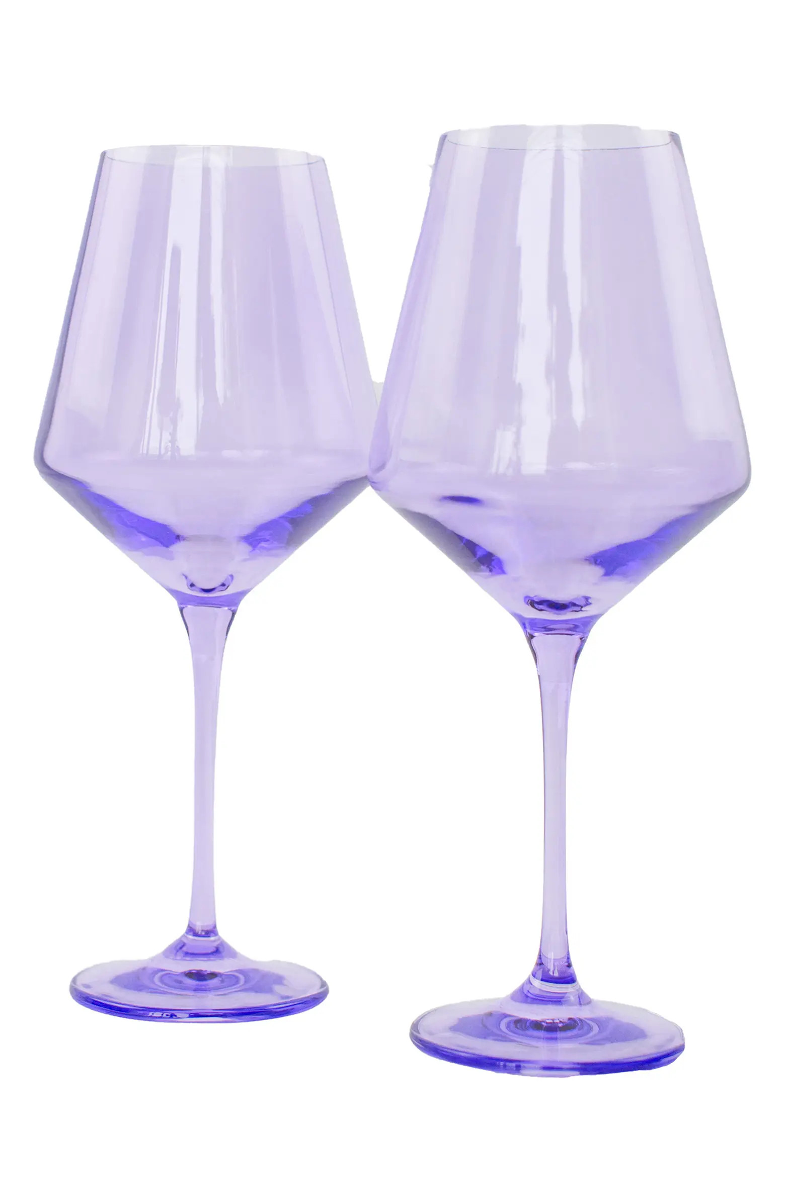 Estelle Colored Glass Set of 2 Stem Wineglasses | Nordstrom | Nordstrom
