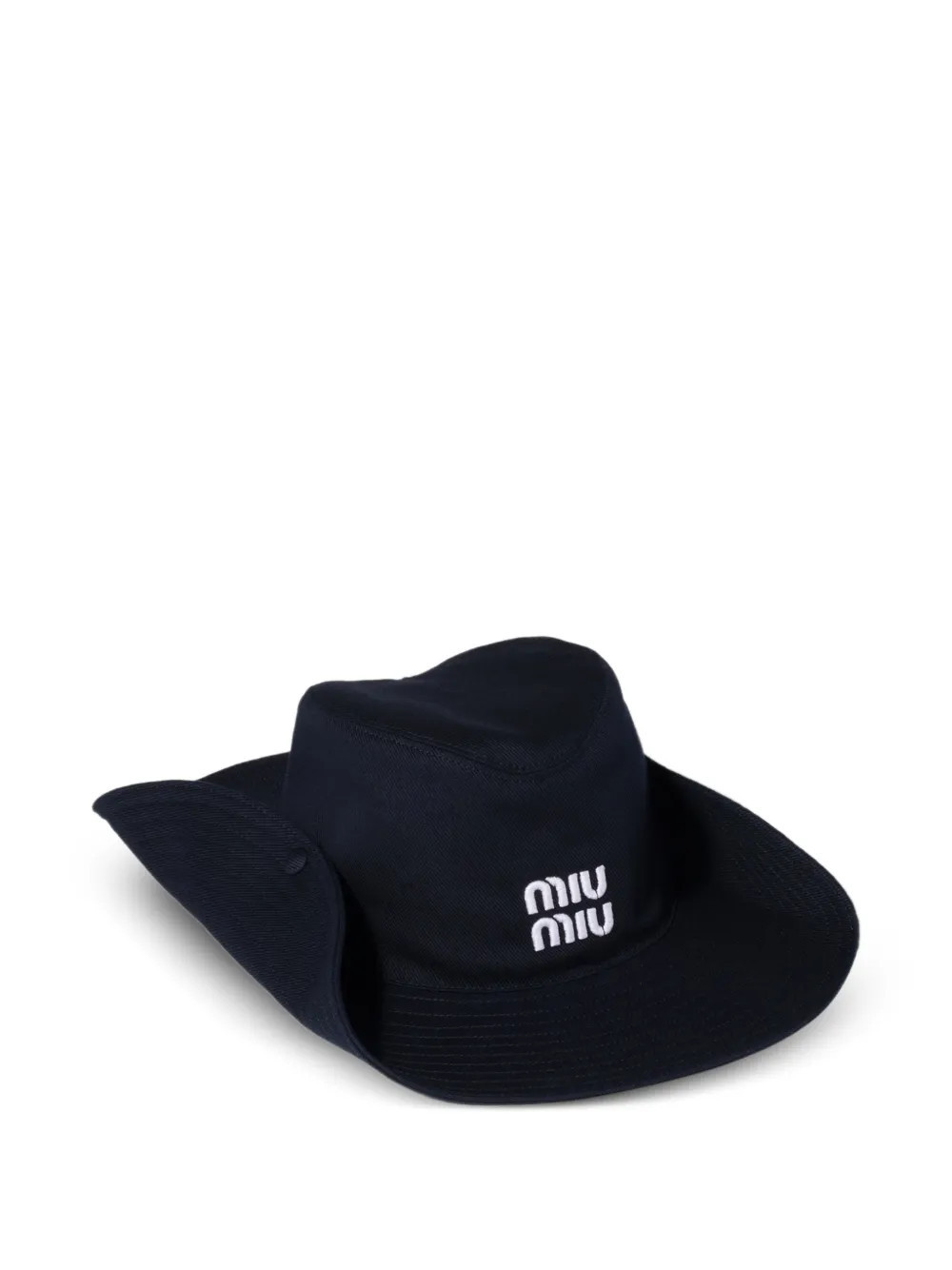 Miu Miu drill hat - Blue | Farfetch Global