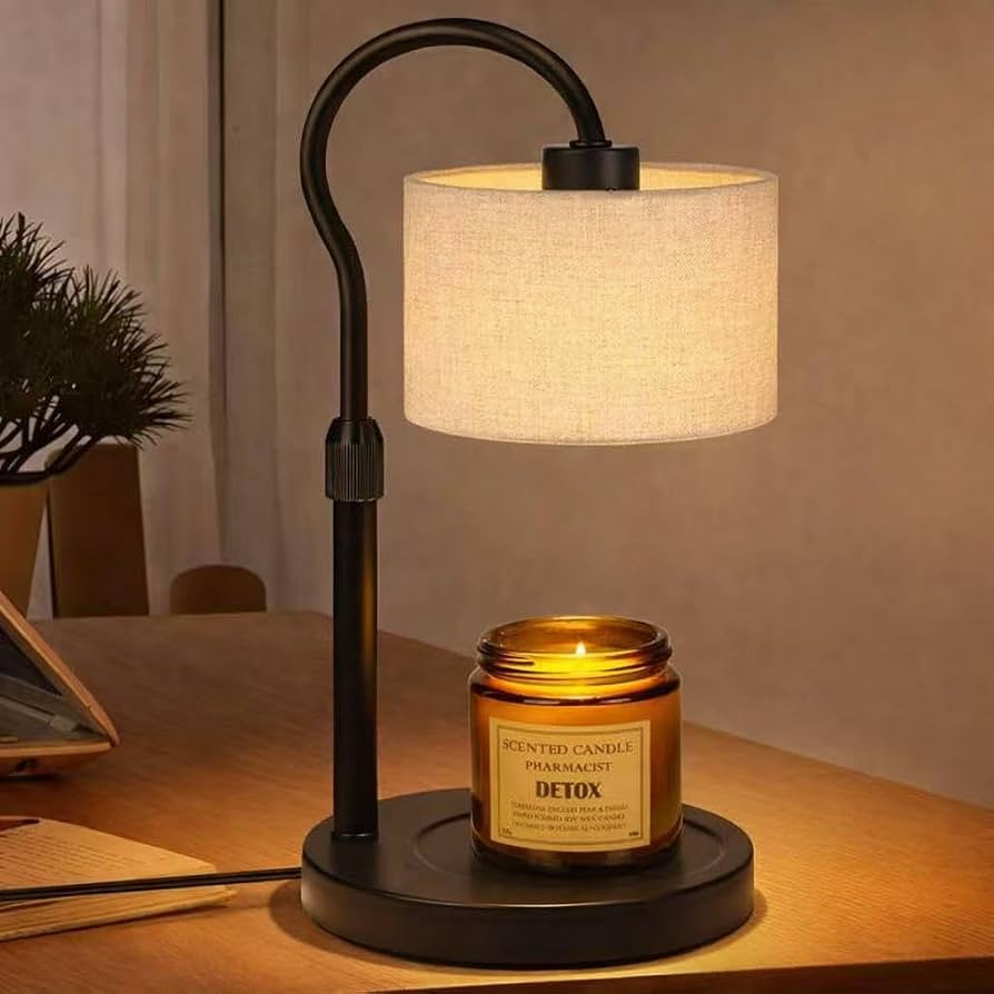 Ruiever L\u00e1mpara calentadora de velas, altura ajustable con 2 bombillas, l\u00e1mpara de vela... | Amazon (US)