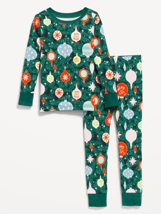 Unisex Snug-Fit Printed Pajama Set for Toddler &amp; Baby | Old Navy (US)