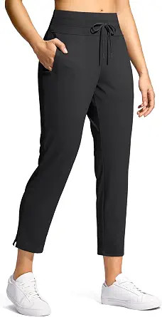 YYV Women's Pants with 3 Pockets High Waisted Golf Athletic Pants 7/8 Stretch Ankle Pants for Wom... | Amazon (US)