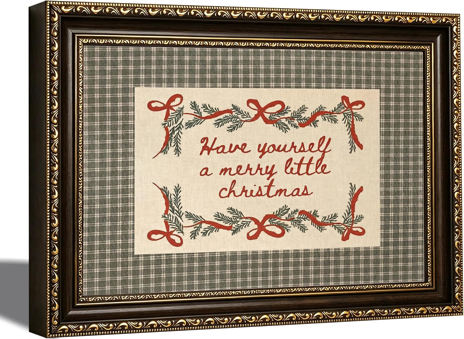 WYNTRPO Have Yourself A Merry Little Christmas Quote Canvas Prints,9x11in | Amazon (US)