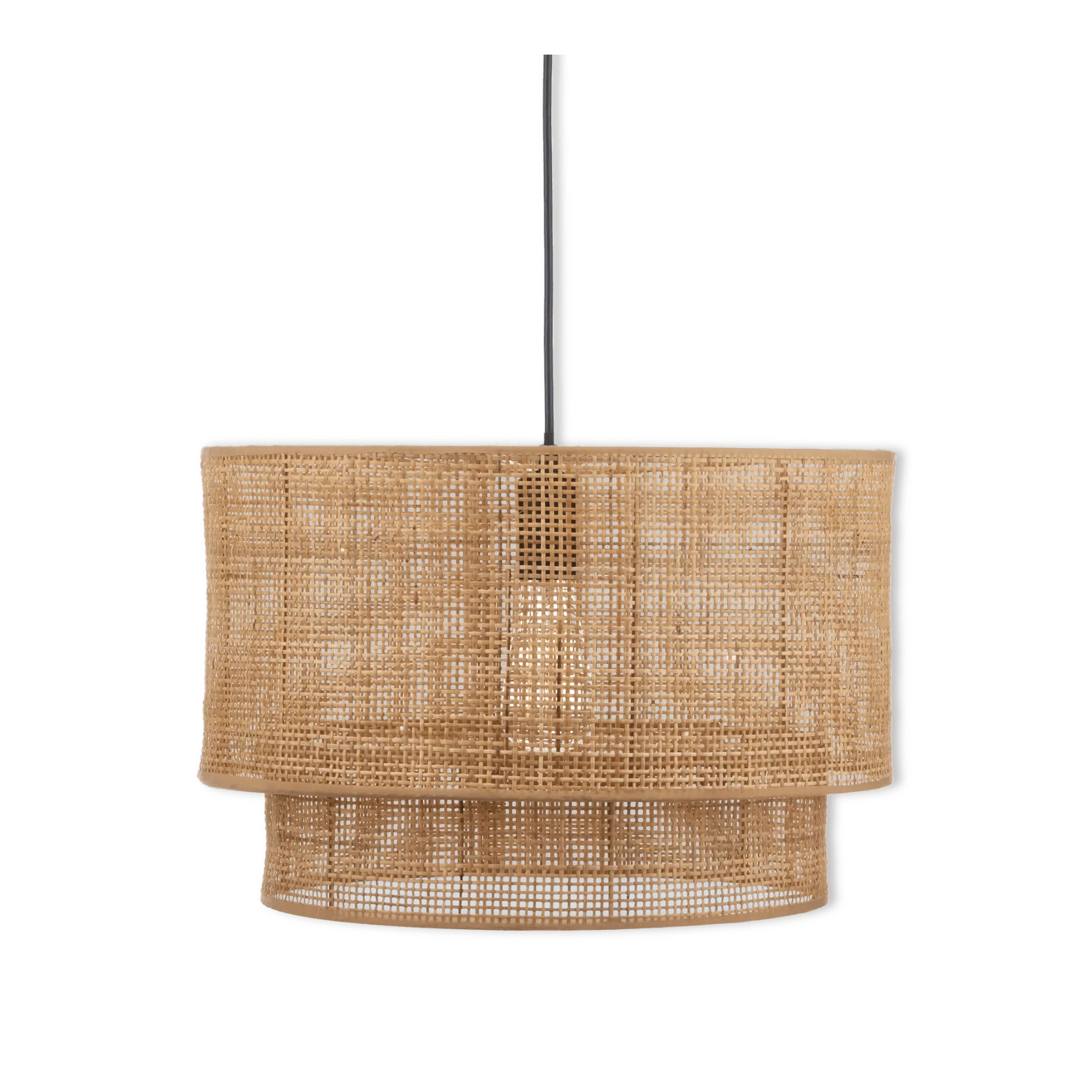 Wood & Rattan Ceiling Lamp | Bouclair