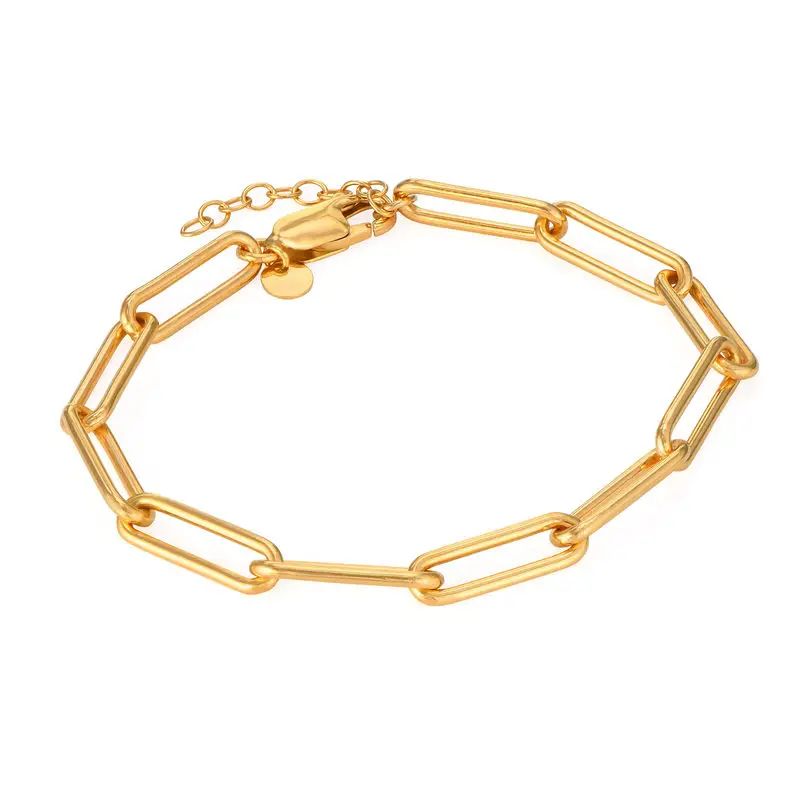 Paperclip Bracelet in 18K Gold Vermeil | MYKA