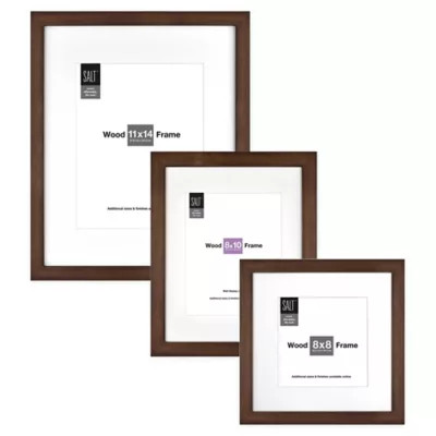 SALT™ Gallery Single Matted Wood Picture Frame | Bed Bath & Beyond | Bed Bath & Beyond
