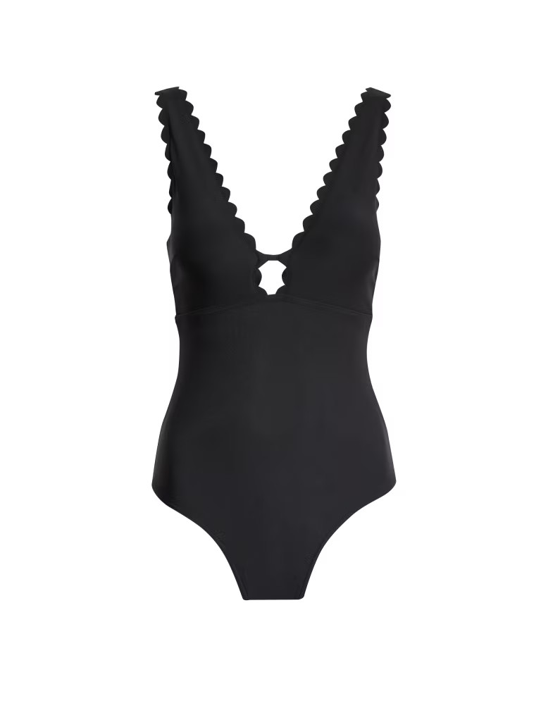 Padded Scallop Plunge Swimsuit | Marks & Spencer (UK)